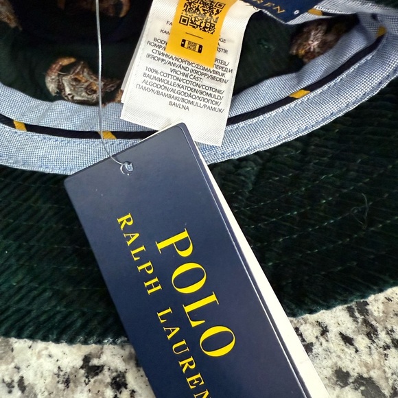 Polo Ralph Lauren Corduroy Bucket Hat Preppy Fox & Rooster Embroidered NWT S/M‎ main image 6